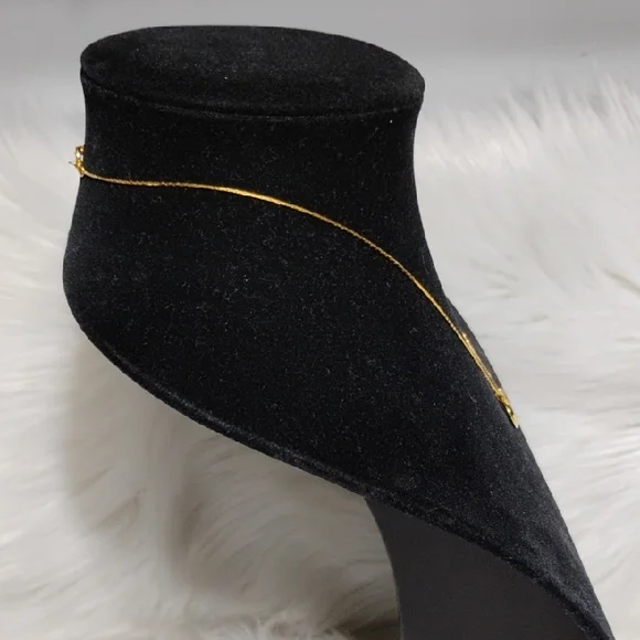 SALE! Christian Dior Gold Plated Heart Pendant Necklace W Polished Heart Charm - Picture 9 of 12